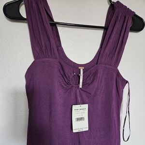Free People  Top Purple Sleeveless